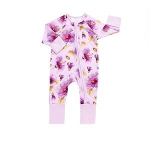 Coco Moon Bamboo Hibiscus Honey Bodysuit - 0-3 Months